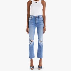 Mother destroyed denim